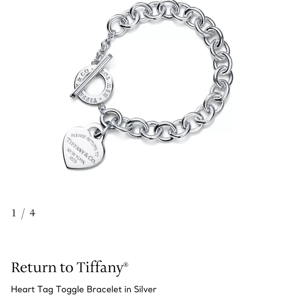 Tiffany & Co. Silver Heart Tag Bracelet